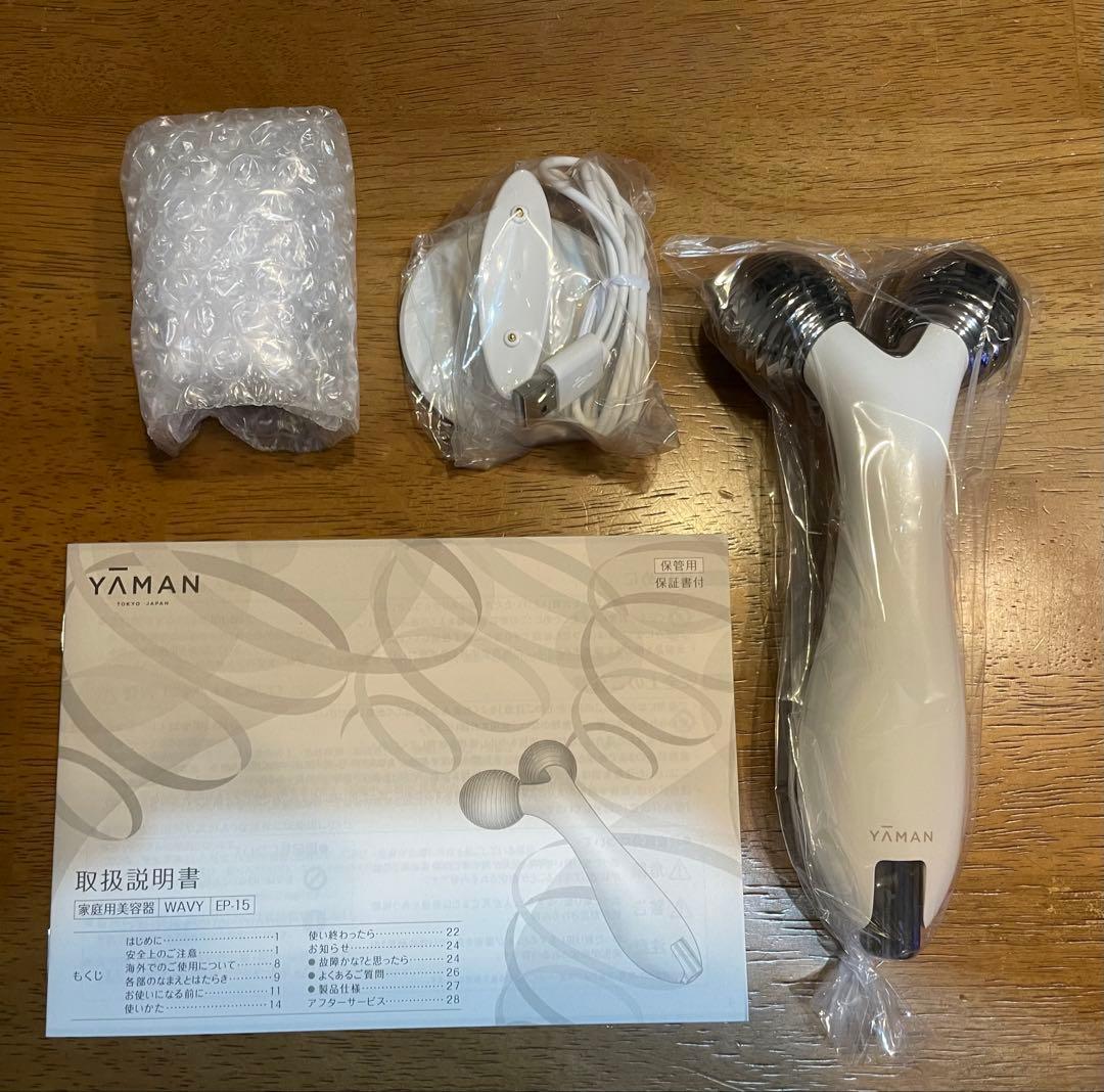 YA-MAN(ヤーマン) 美顔ローラー 美顔器 WAVY ホワイト EP-15W