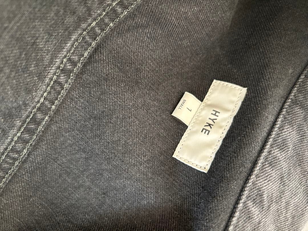 HYKE バルーンスリーブデニムジャケット　黒