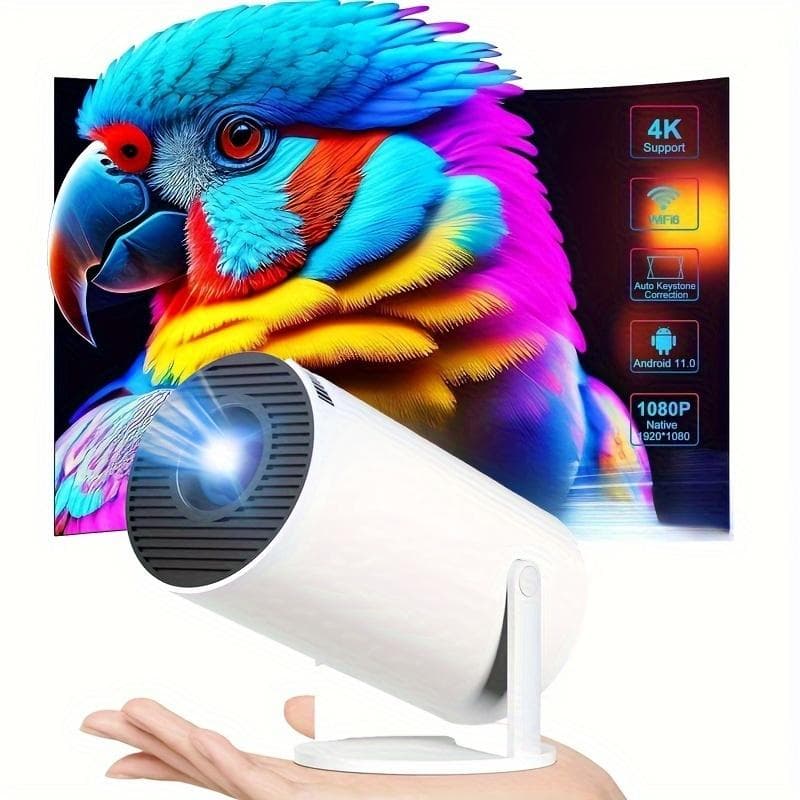 ポータブルワイヤープロジェクター 1080P 対応 4K ムービー再生可 180