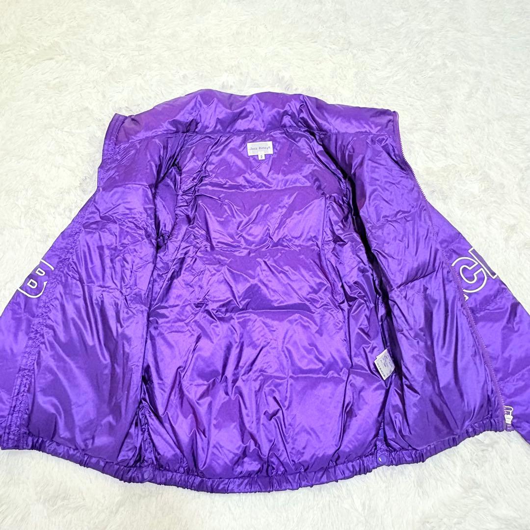 美品✨BUNNY JACKET パープル　ダウンジャケット　2way ベスト　2