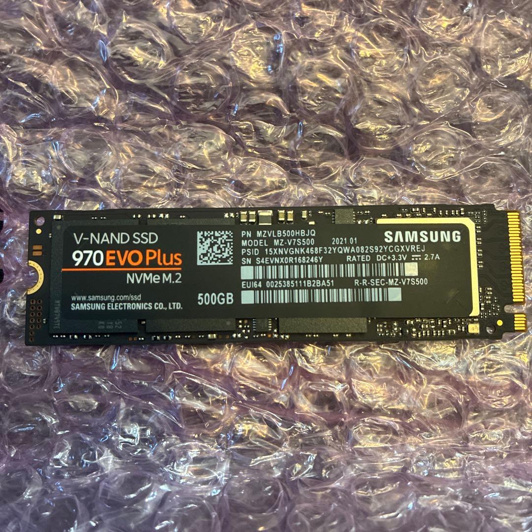 内蔵型SSD Samsung 970 EVO Plus 500GB NVMe M.2 SSD