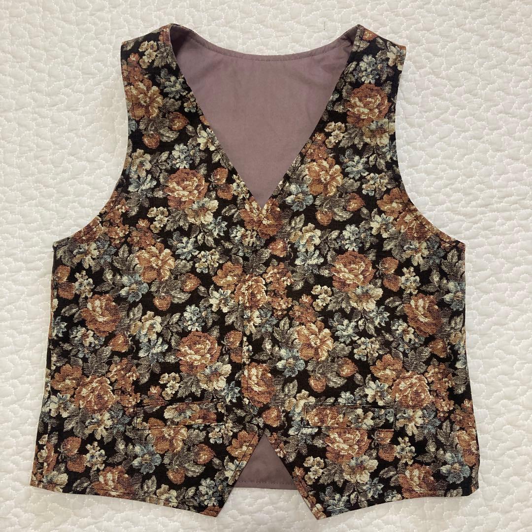 キッズ　ベストとパンツ　セットアップ　ハンドメイド