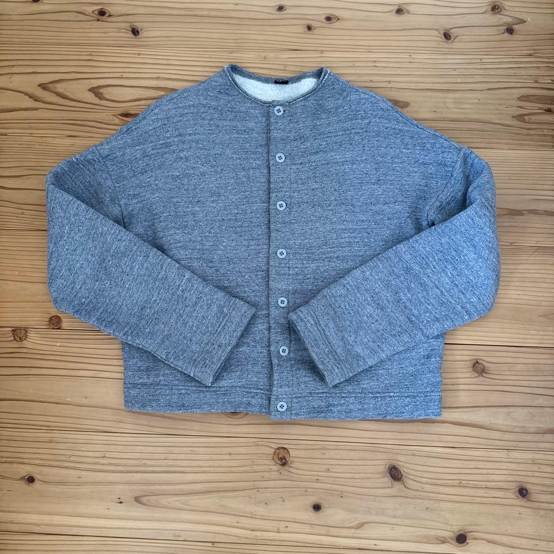 裏毛の908四角カーディガン