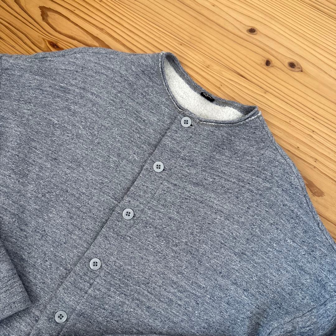 裏毛の908四角カーディガン