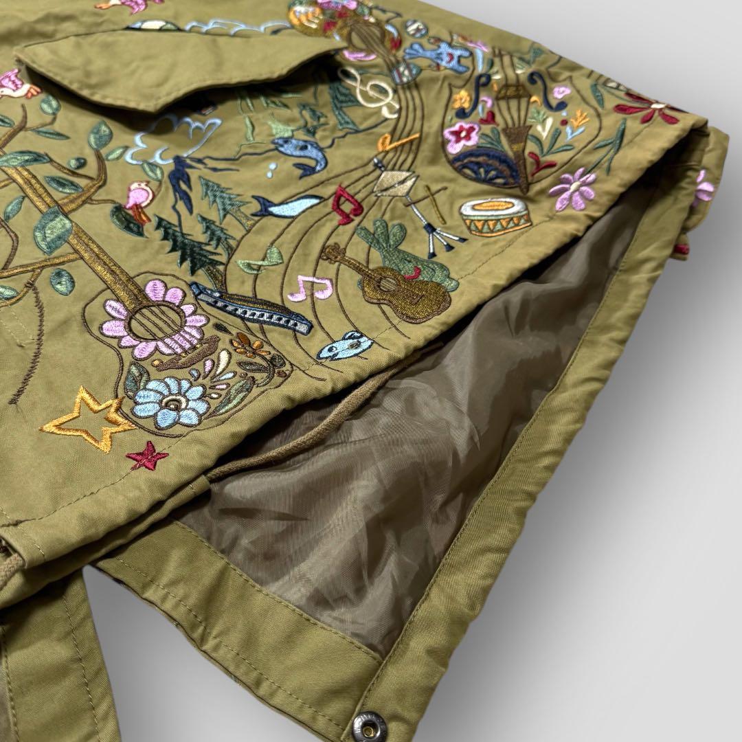 1693◆go slow caravan モッズコート キャンバスパネル刺繍 4