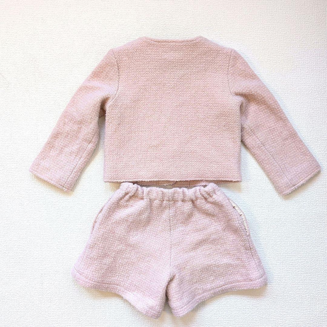 BeBe　ピンク ツイード セットアップ