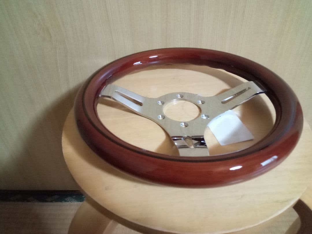 ウッドステアリング　小径　29cm 旧車　新品　290mm