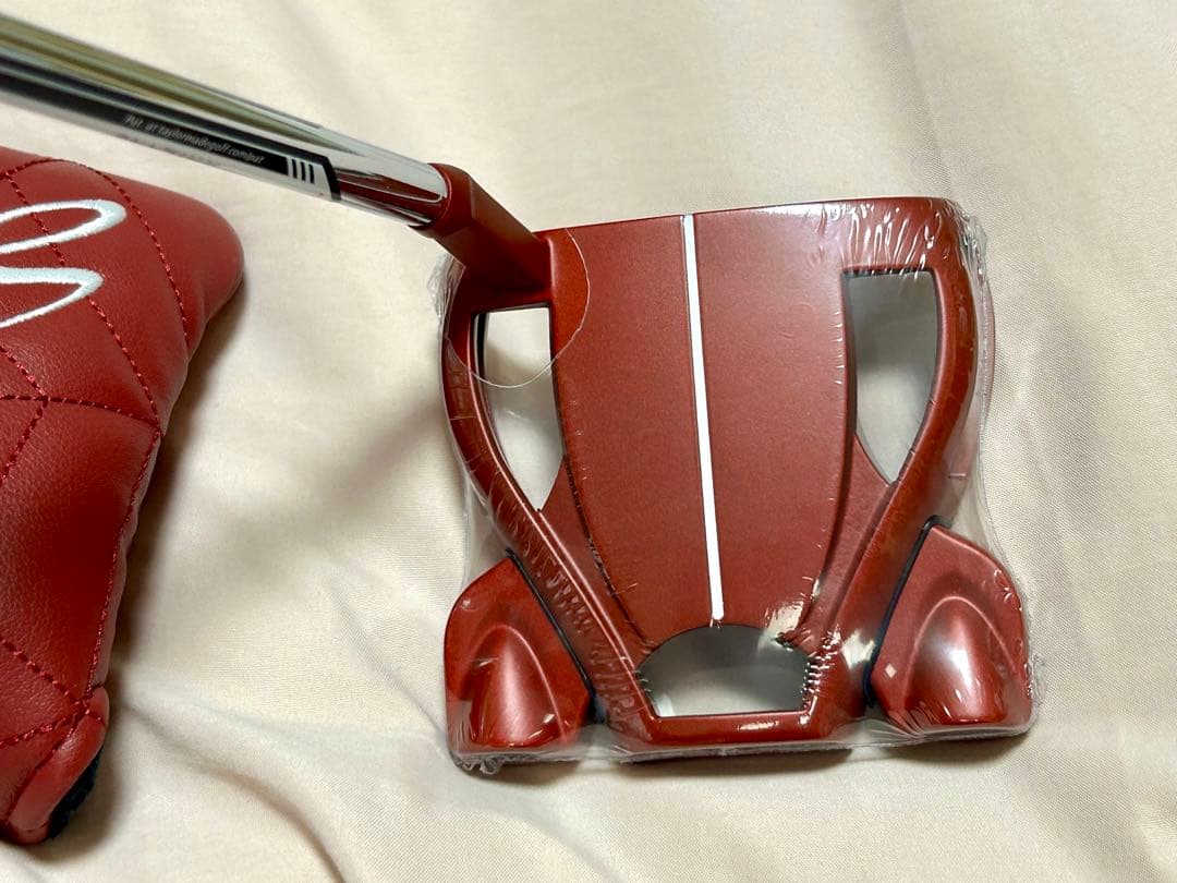 新品 スパイダーRed パター スモールスラント 34インチ カバー付き