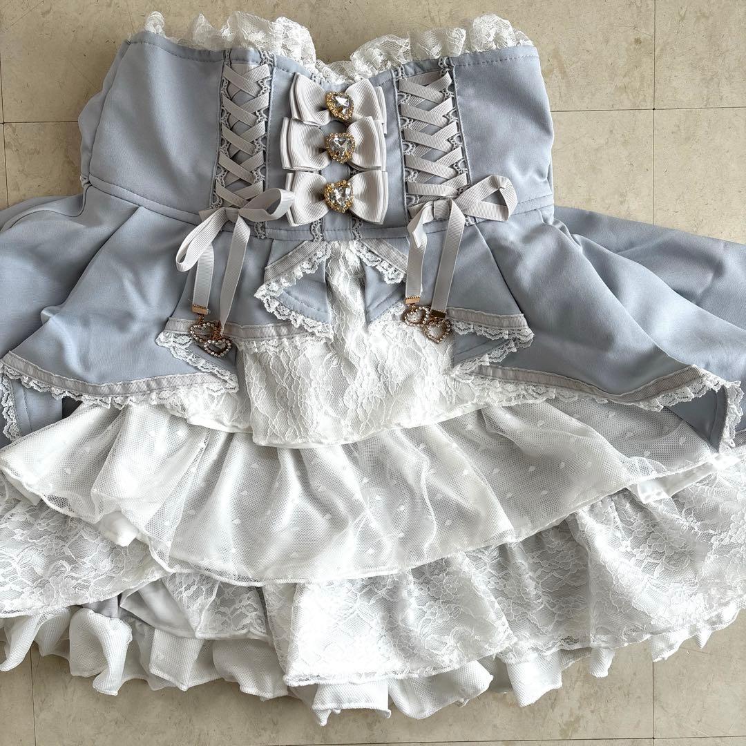 【新品•未使用•タグ付き】LIZLISA リズリサ フロントカシュクールスカート