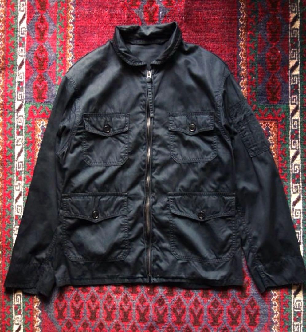 ANATOMICA ミリタリージャケット S シャツジャケット ネイビー 日本製