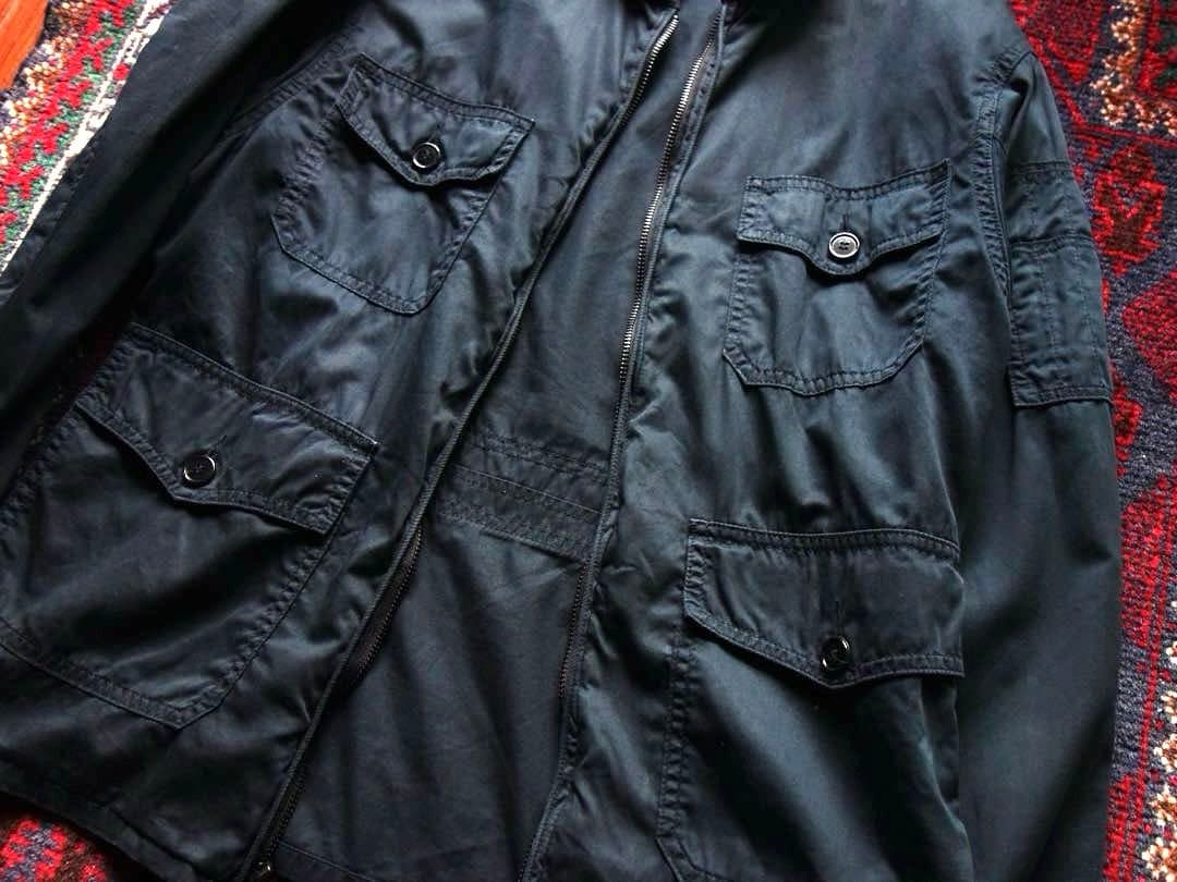 ANATOMICA ミリタリージャケット S シャツジャケット ネイビー 日本製