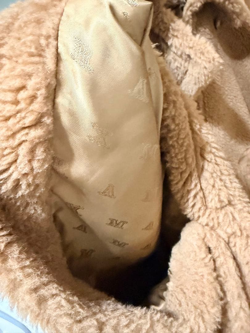 MaxMara マックスマーラー　テディーケープ　キャメル