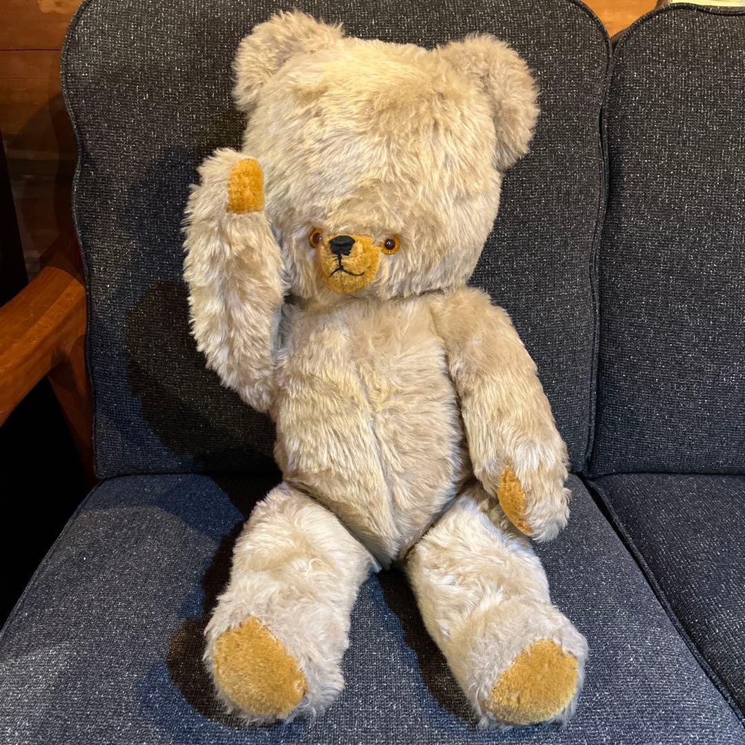 お正月お値下げ！ドイツ　DDRベア　アンティークベア　アンティークテディベア