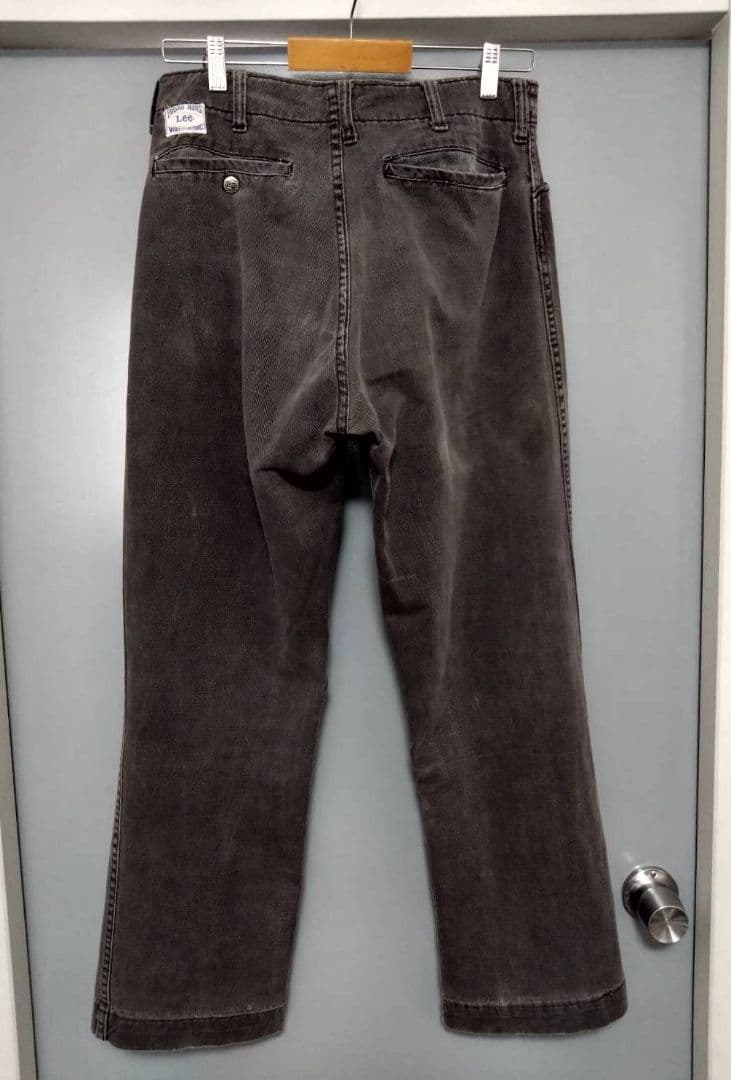 【希少】70s Lee フリスコ パンツ 墨黒 コットン100 vintage
