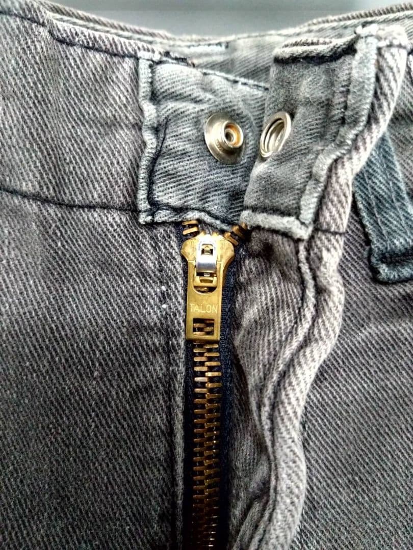 【希少】70s Lee フリスコ パンツ 墨黒 コットン100 vintage