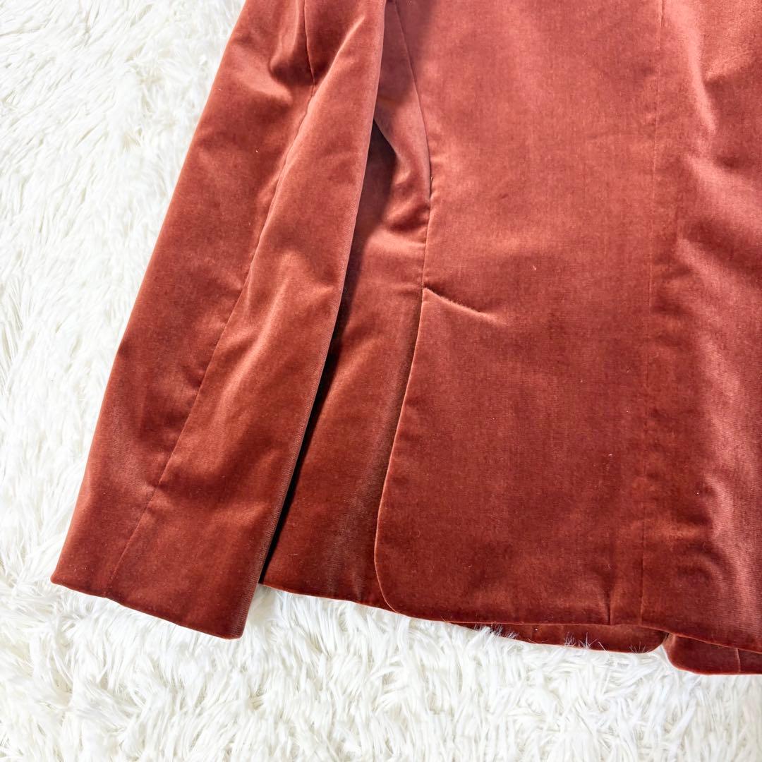 エトロ ベルベット ベロア ジャケット ペイズリー柄総裏地仕様 シルク混 42