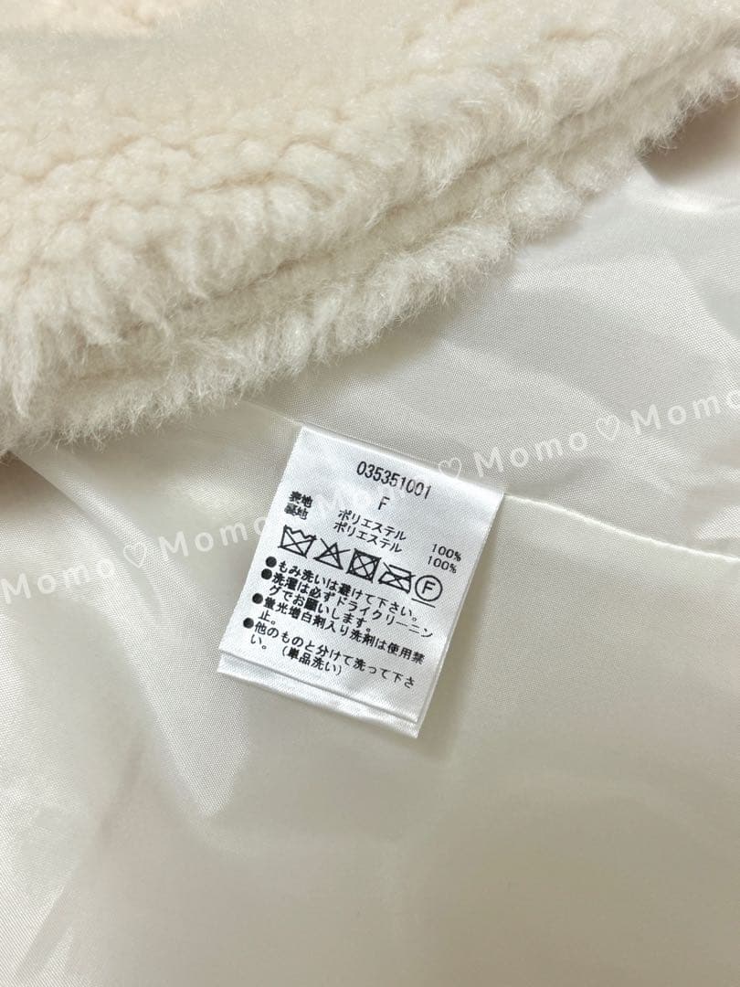 完売♡ACYM（アシーム）♡テディボアミドルコート♡アイボリー