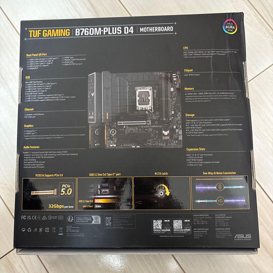 マザーボード ASUS TUF GAMING B760M-PLUS-D4