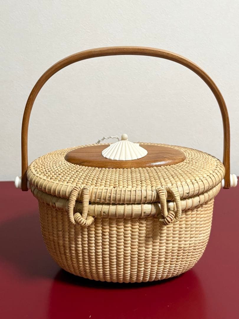 ナンタケットバスケット　7インチ　オーバル　パース