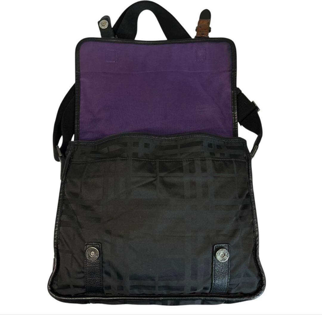 良品　BURBERRY　バーバリーブラックレーベル ショルダーバッグ