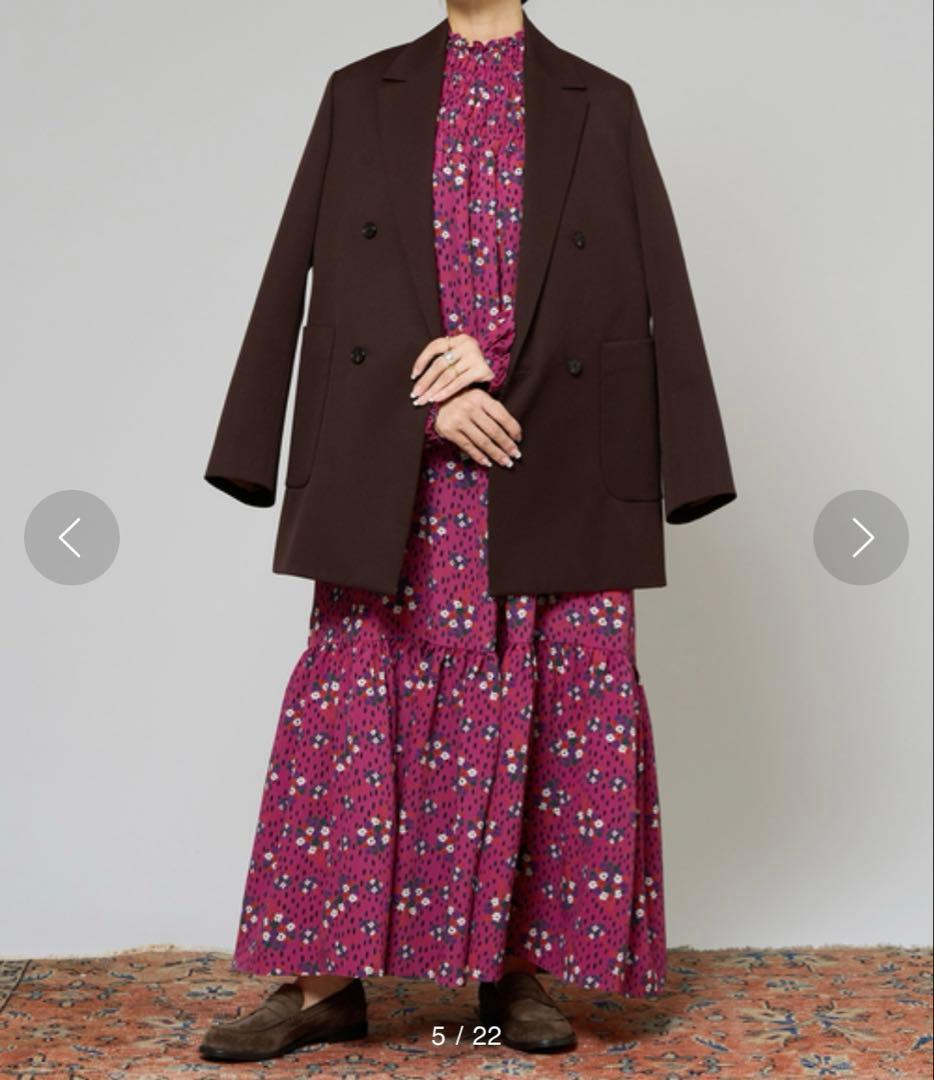 あっきんきんIENA LA BOUCLE フラワープリントイージードレス