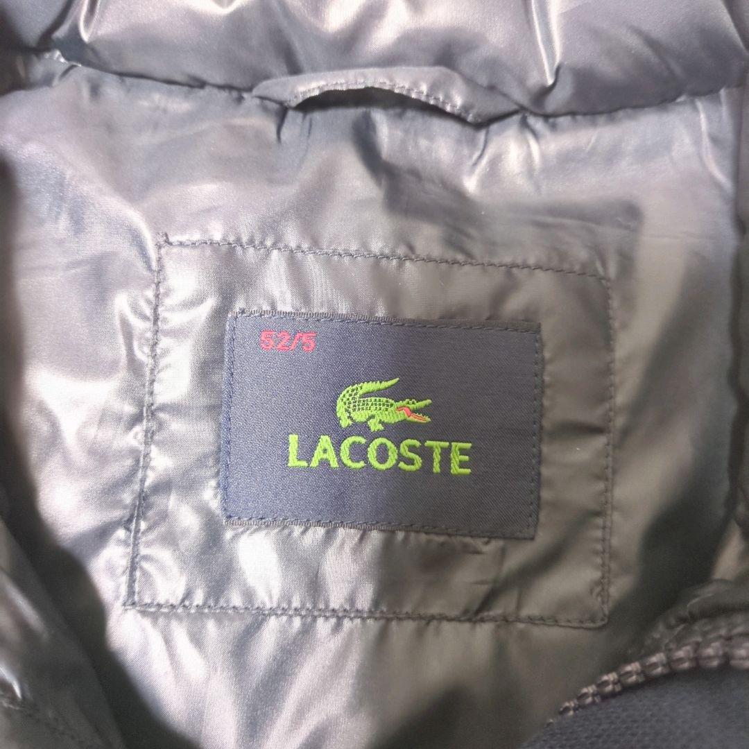 良品 ラコステ コットンピケ ダウンベスト BH310E ネイビー XL