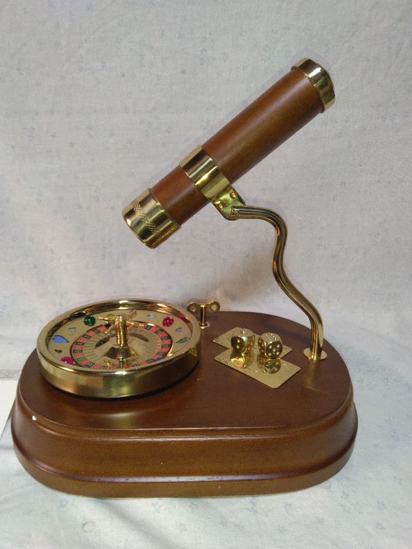 オルゴールのルーレット付き万華鏡