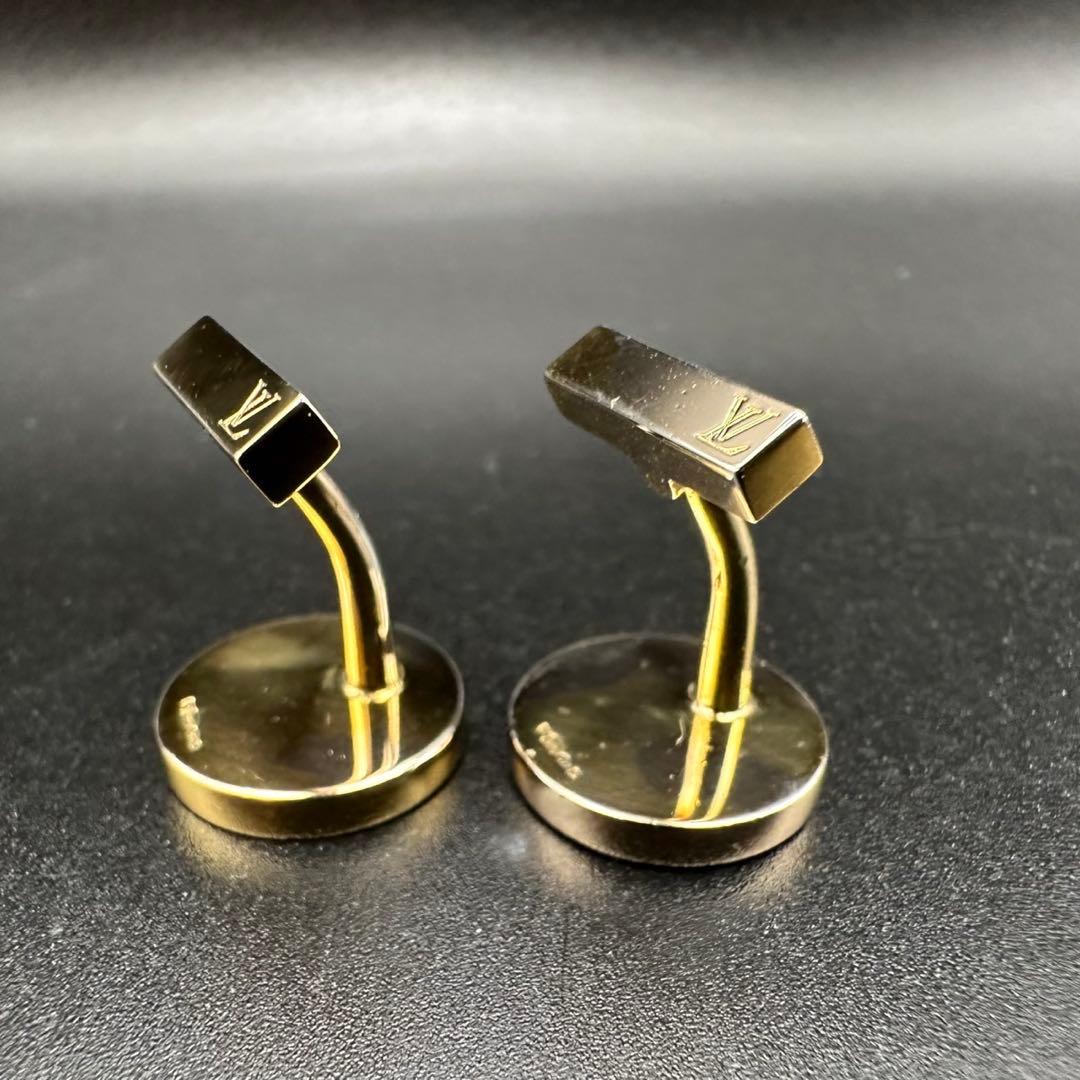 極美品✨　ルイヴィトン　カフス　M64685　ダミエ　シルバー　1337