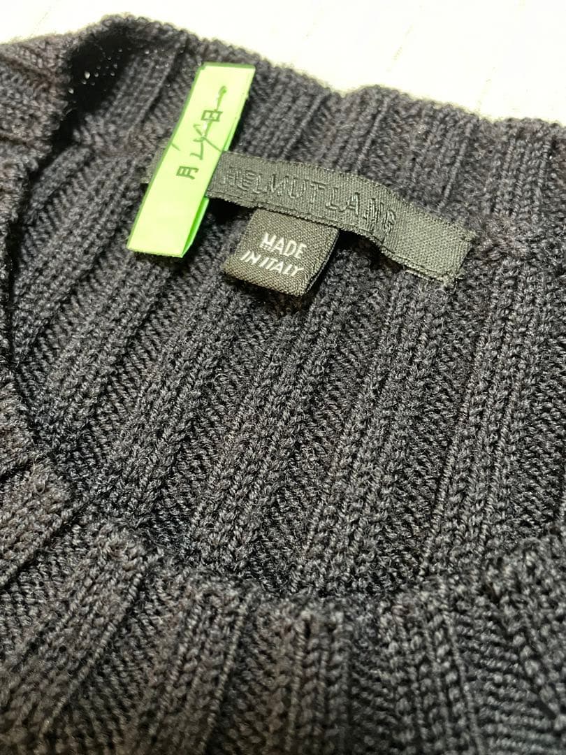 00s HELMUT LANG 本人期 背中開きニット ヘルムートラングセーター