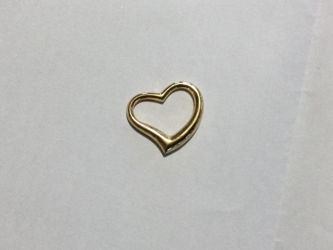 K18 オープハートデザイン　ネックレスハートトップ