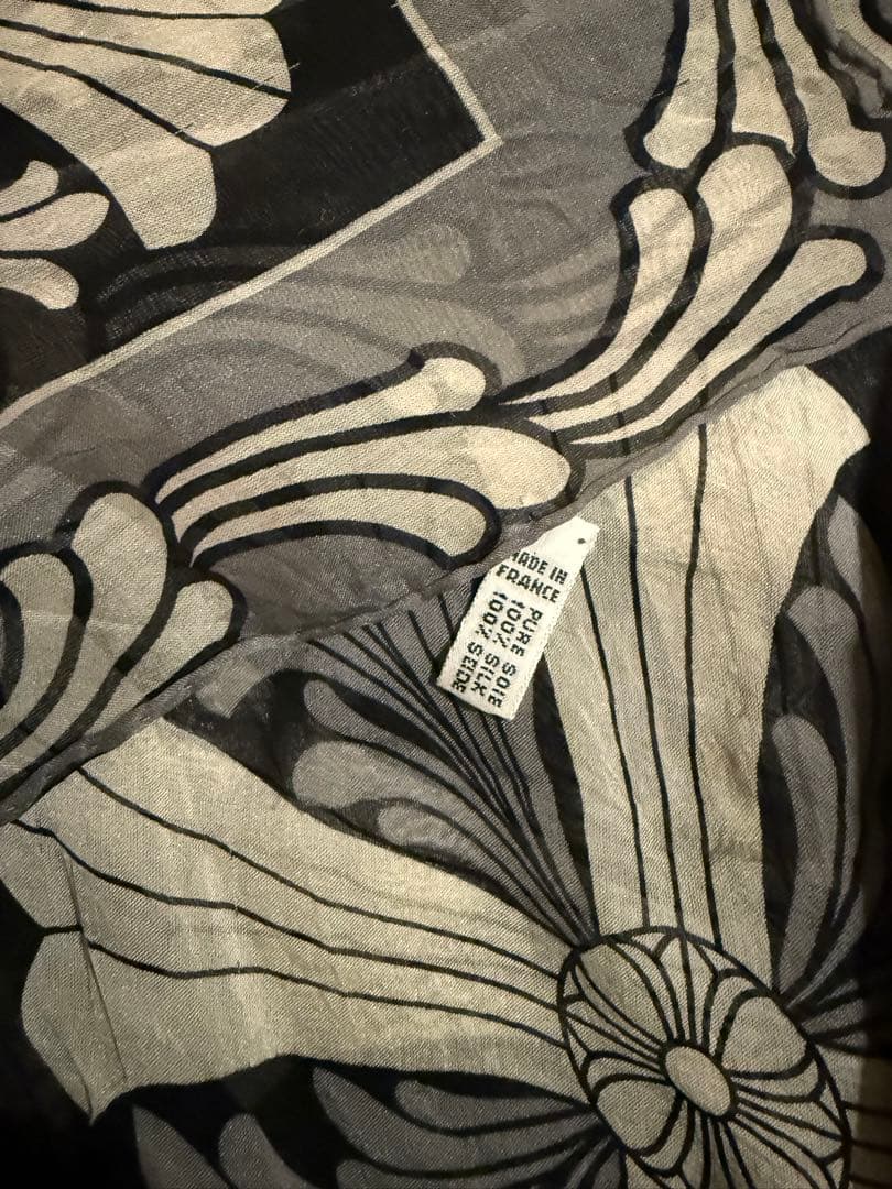 ルパム　クロムハーツ　スカーフ　シルク　大判