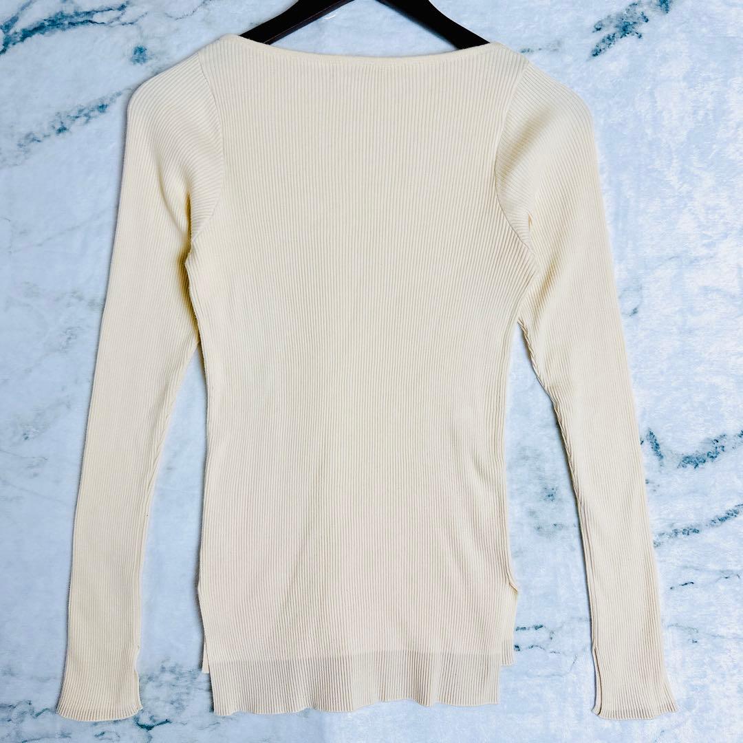 AURALEE × Ron Herman リブニット 長袖 アイボリー 0