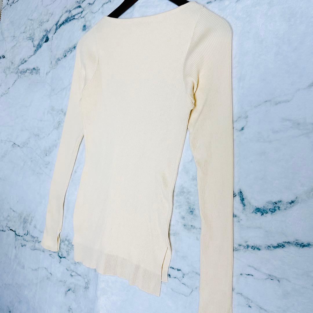 AURALEE × Ron Herman リブニット 長袖 アイボリー 0