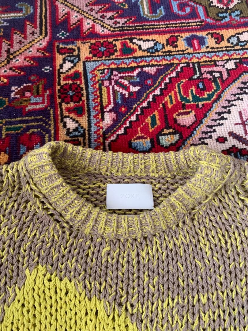 トップス YOKE 24SS INTARSIA CREWNECK SWEATER 2