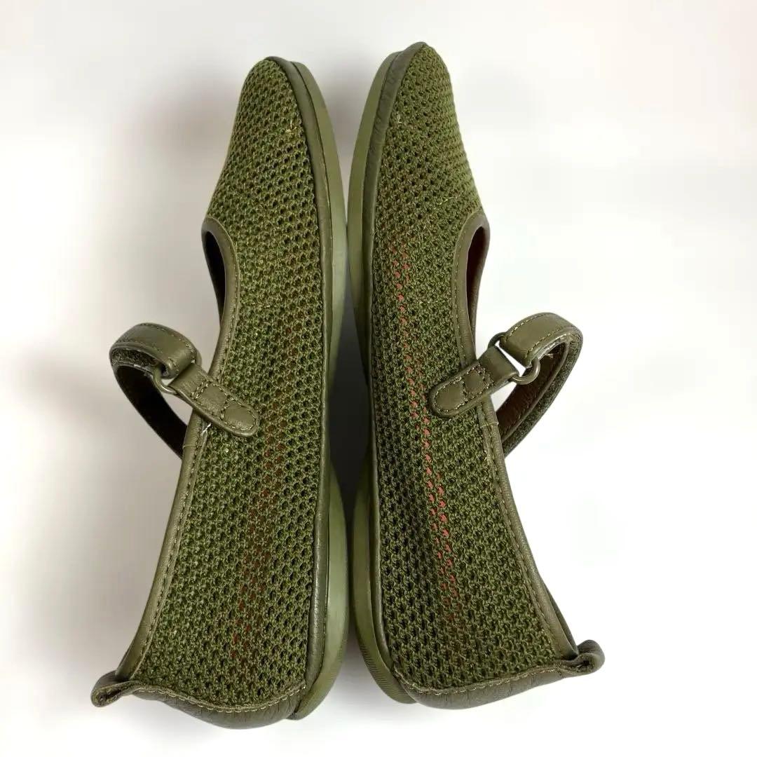 専用★美品 カンペール 【24cm】 ライトニナ フラットシューズ カーキ 38