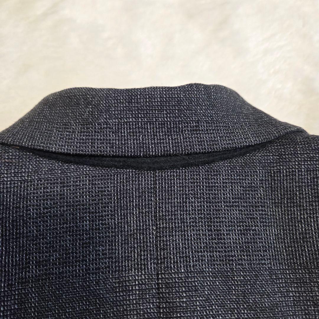 美品　テーラードジャケット　ダブル　ヒョウ柄　グレー　ドルガバ