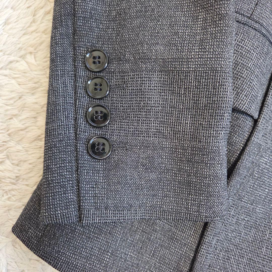 美品　テーラードジャケット　ダブル　ヒョウ柄　グレー　ドルガバ