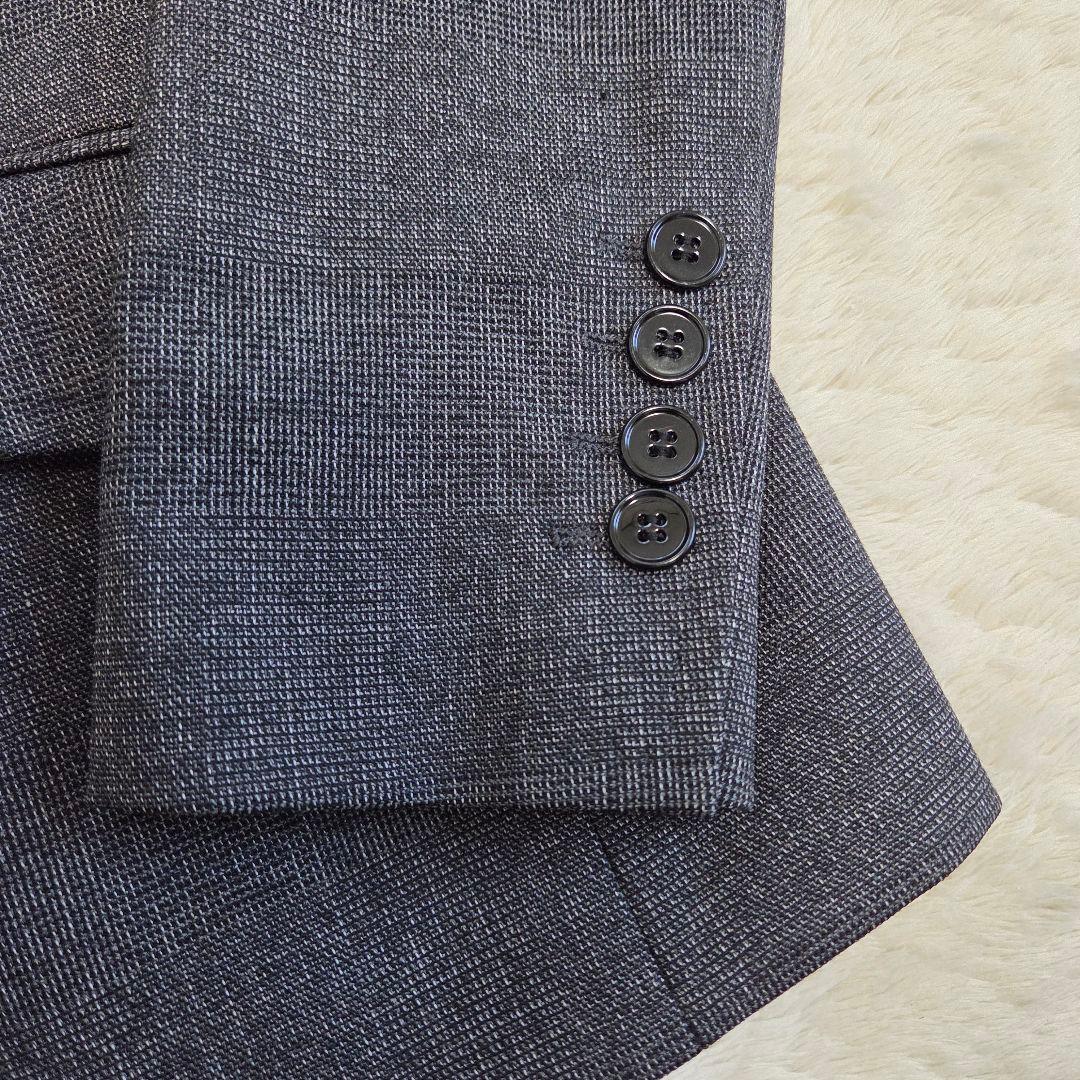 美品　テーラードジャケット　ダブル　ヒョウ柄　グレー　ドルガバ