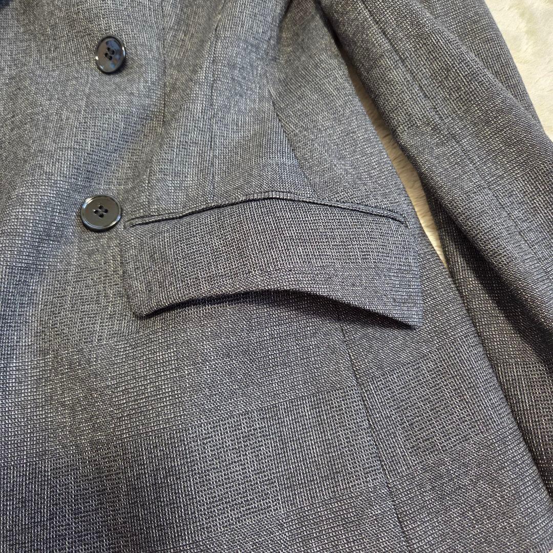 美品　テーラードジャケット　ダブル　ヒョウ柄　グレー　ドルガバ