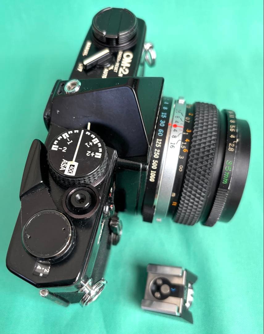 ★ OLYMPUS OM-2N BLACK + 広角レンズ 35mm