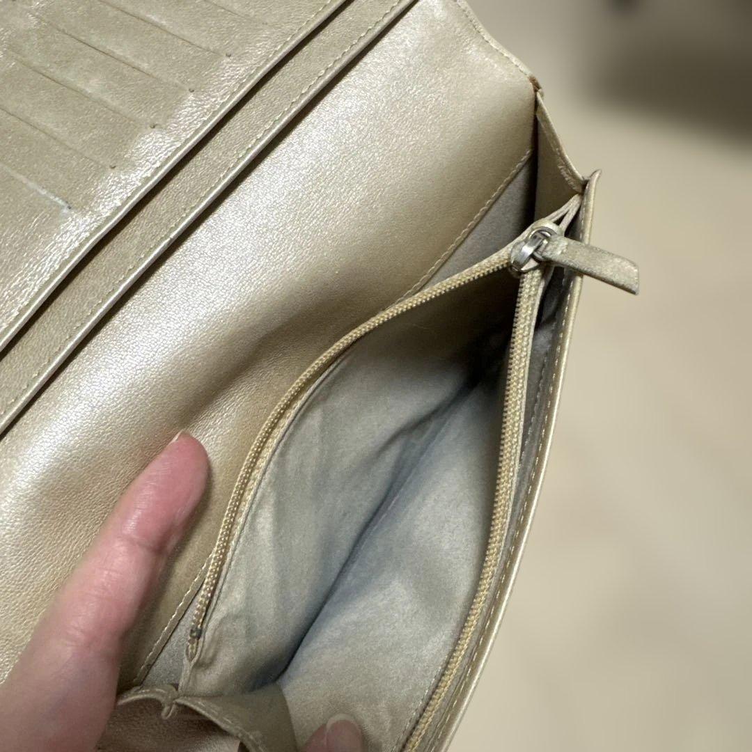 CHANEL　シャネル　カメリア　レザー　長財布　ブラック　黒　シール有り