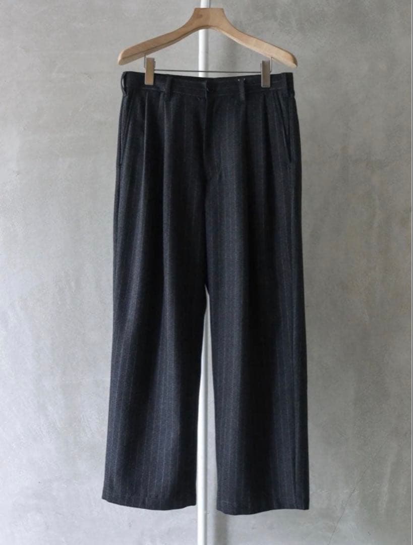 UNIVERSAL PRODUCTS / ウールパンツ ストライプ　2