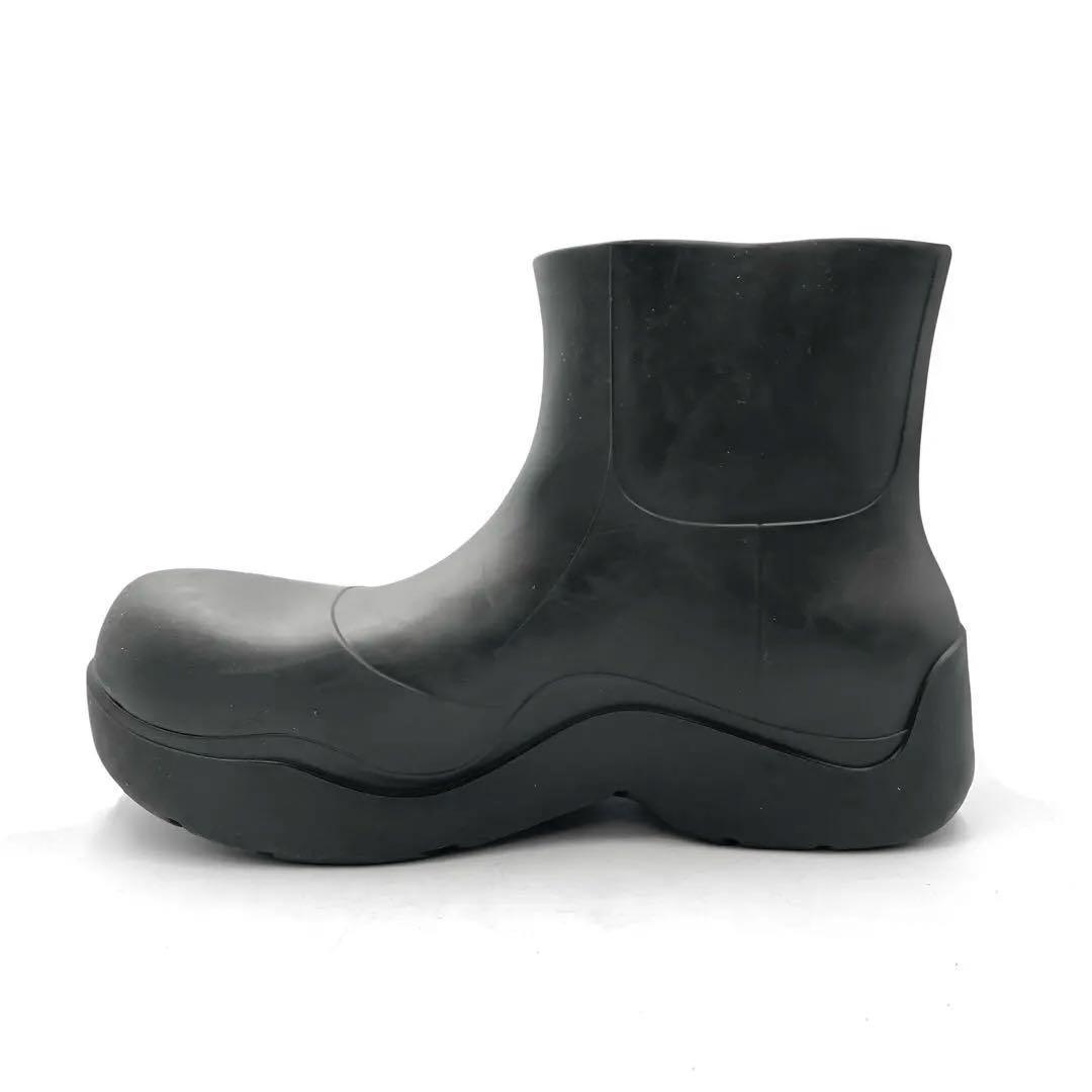 ボッテガヴェネタ パドルブーツ paddle クルーズ 厚底 レインブーツ 緑黒