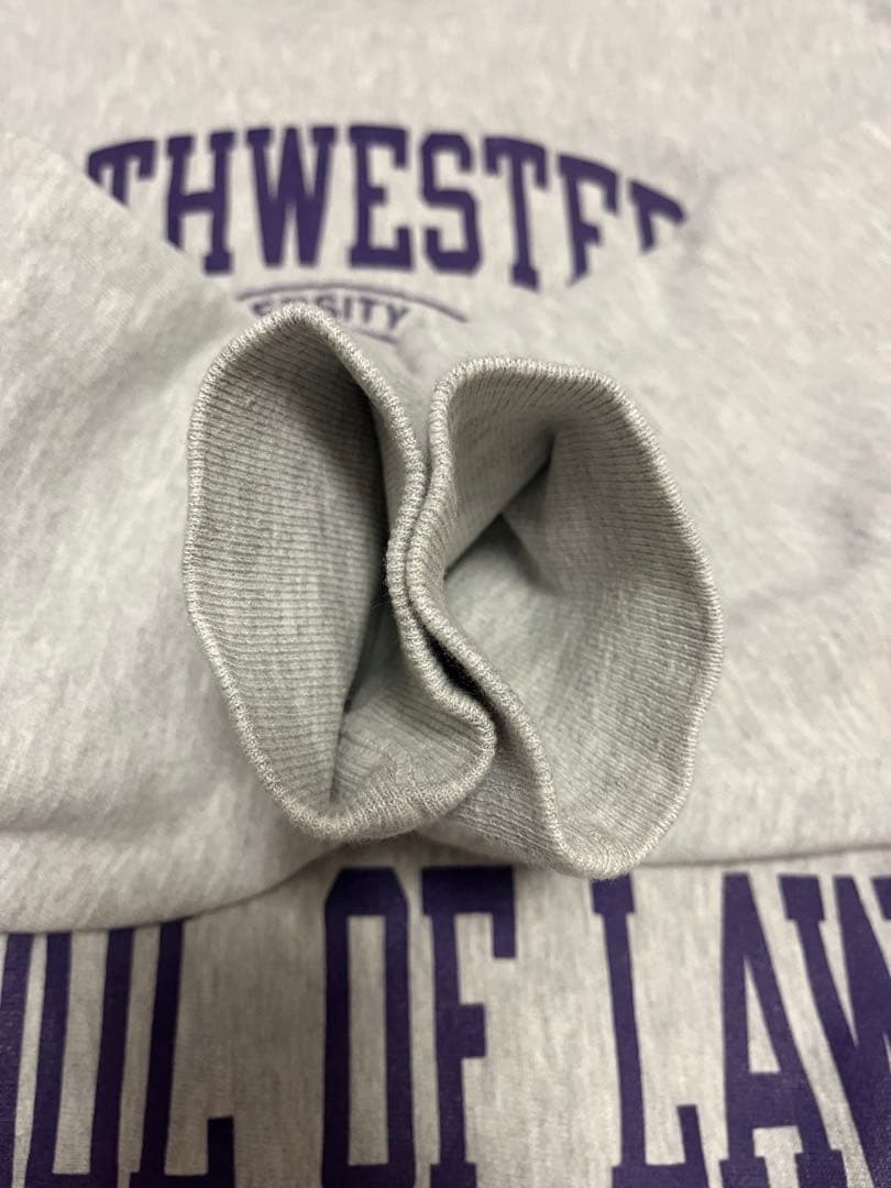 90s champion 刺繍タグ　リバースウィーブスウェットXLラバープリント