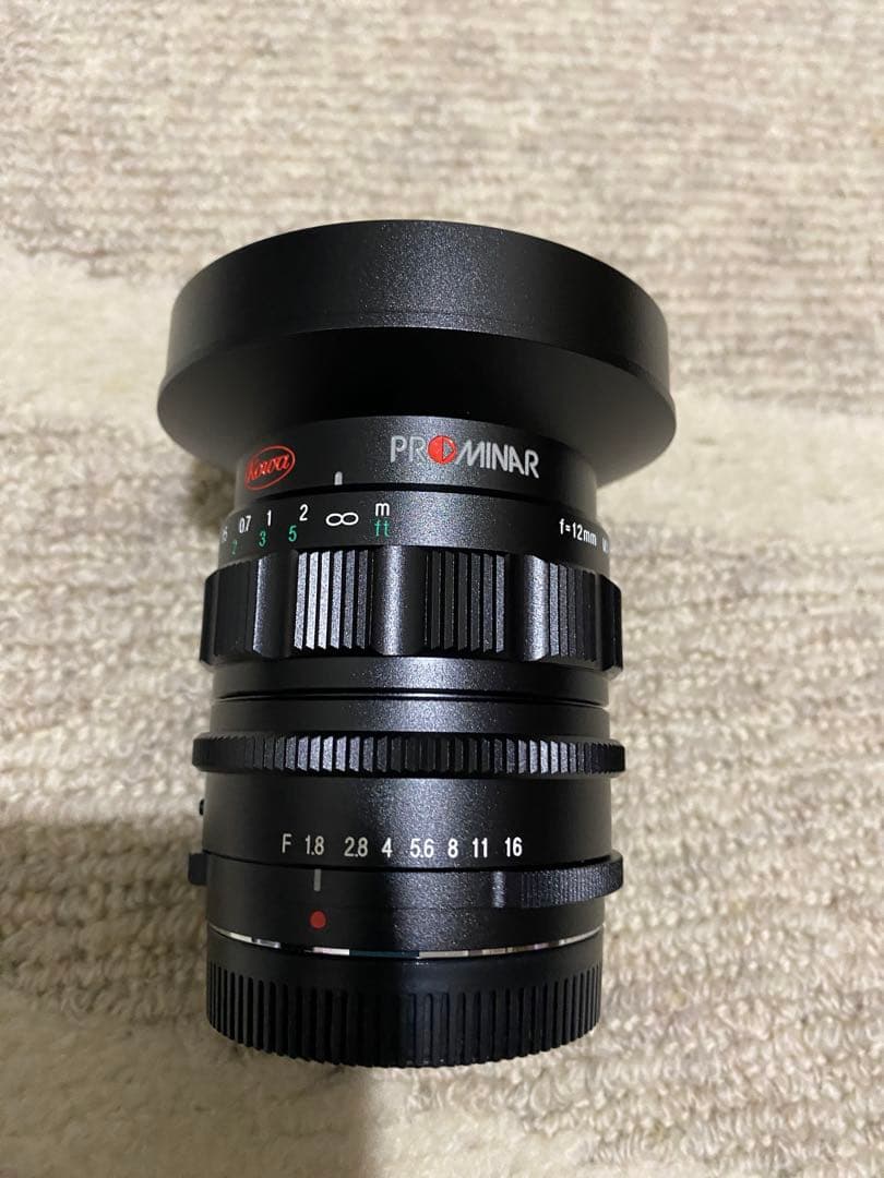 【新品　未使用　日本製】12mm F1.8マニュアル広角レンズ　ブラック