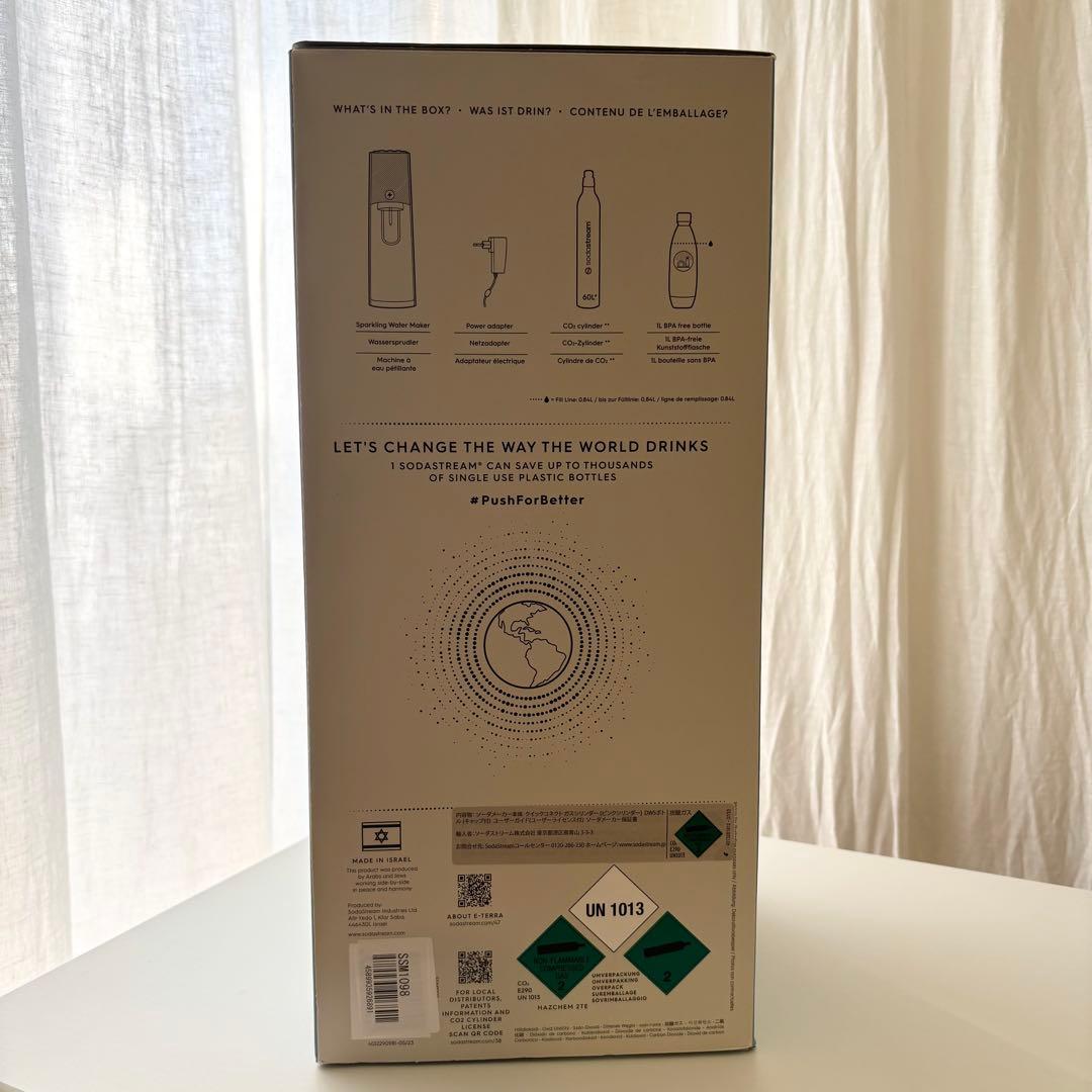 【新品】 sodastream E-TERRA ホワイト 自動 炭酸水メーカー