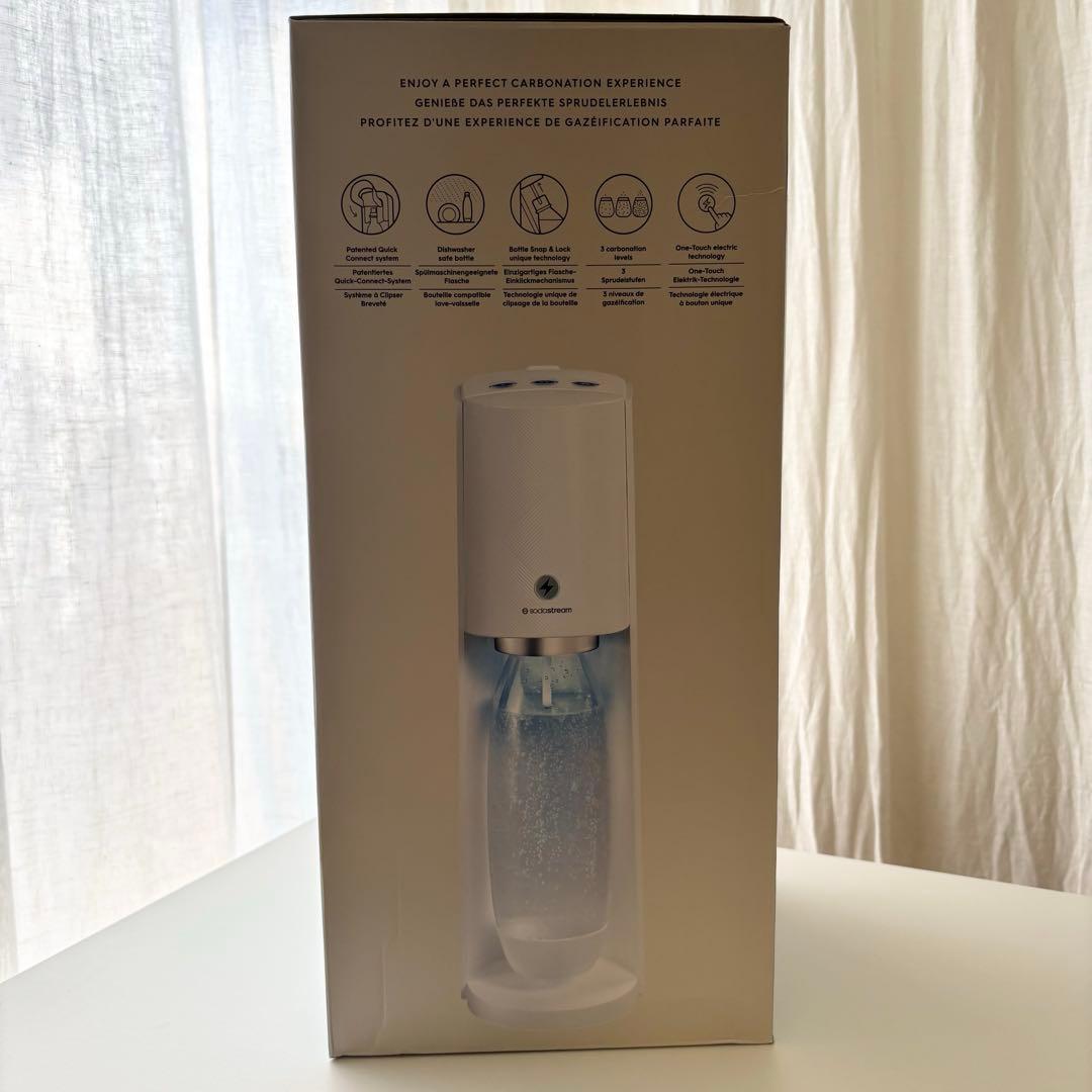 【新品】 sodastream E-TERRA ホワイト 自動 炭酸水メーカー