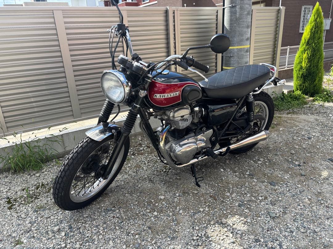 W650 社外マフラー左右セット エキパイ付 メーカー不明
