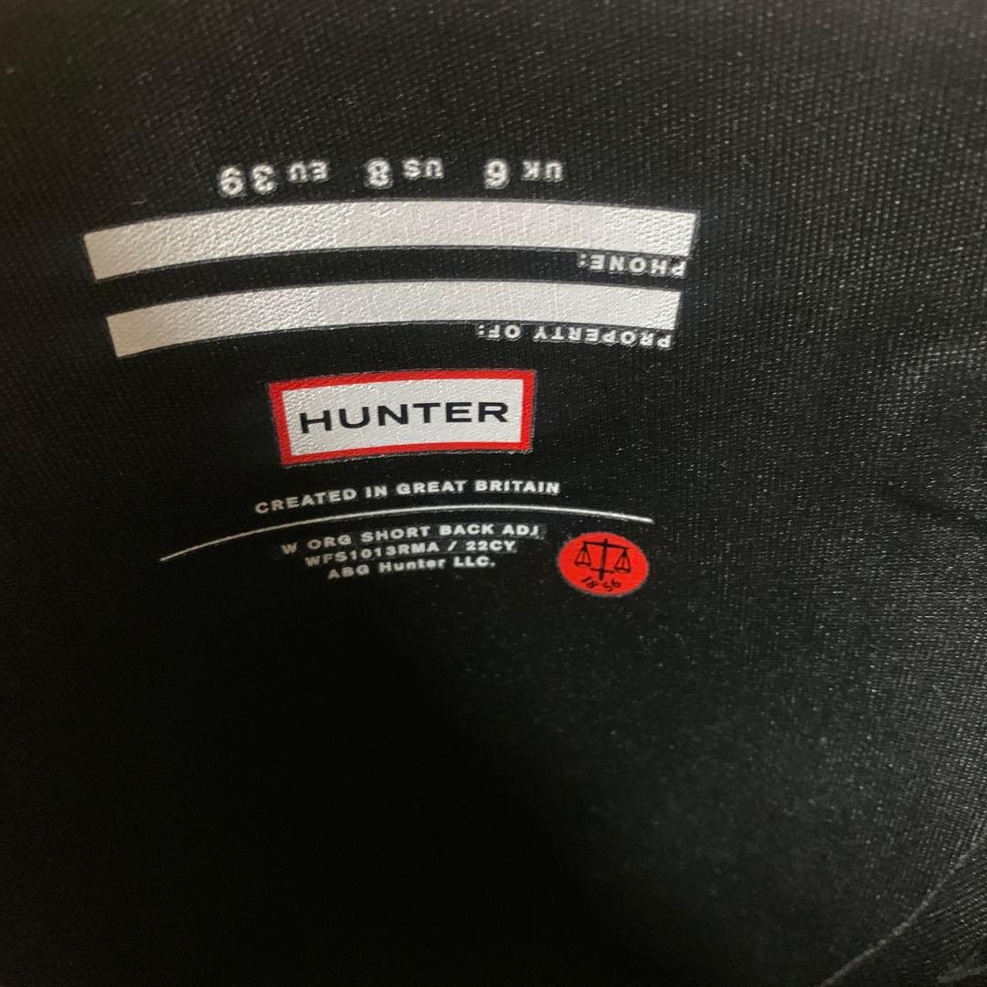 HUNTER ブラック ラバー 長靴 UK 6