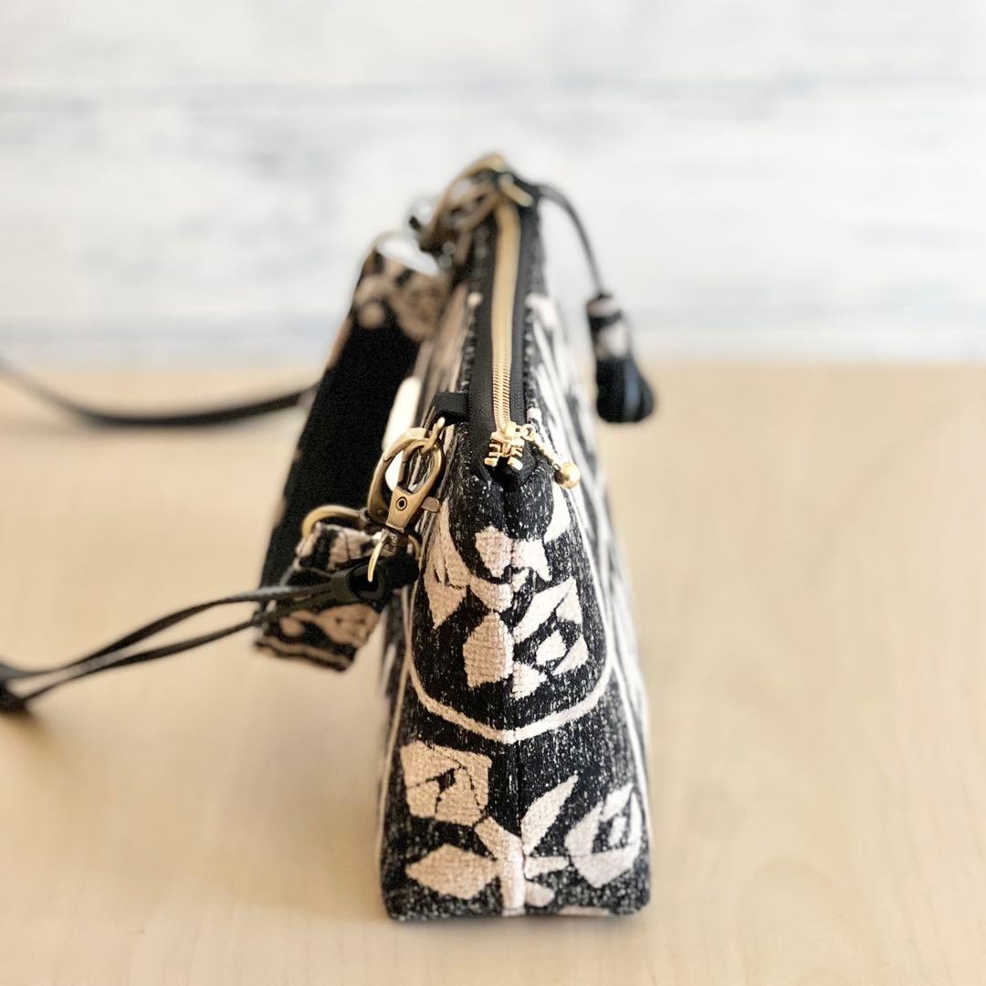 ミナペルホネンLulu beige 持ち手付きショルダーバッグMB601-093